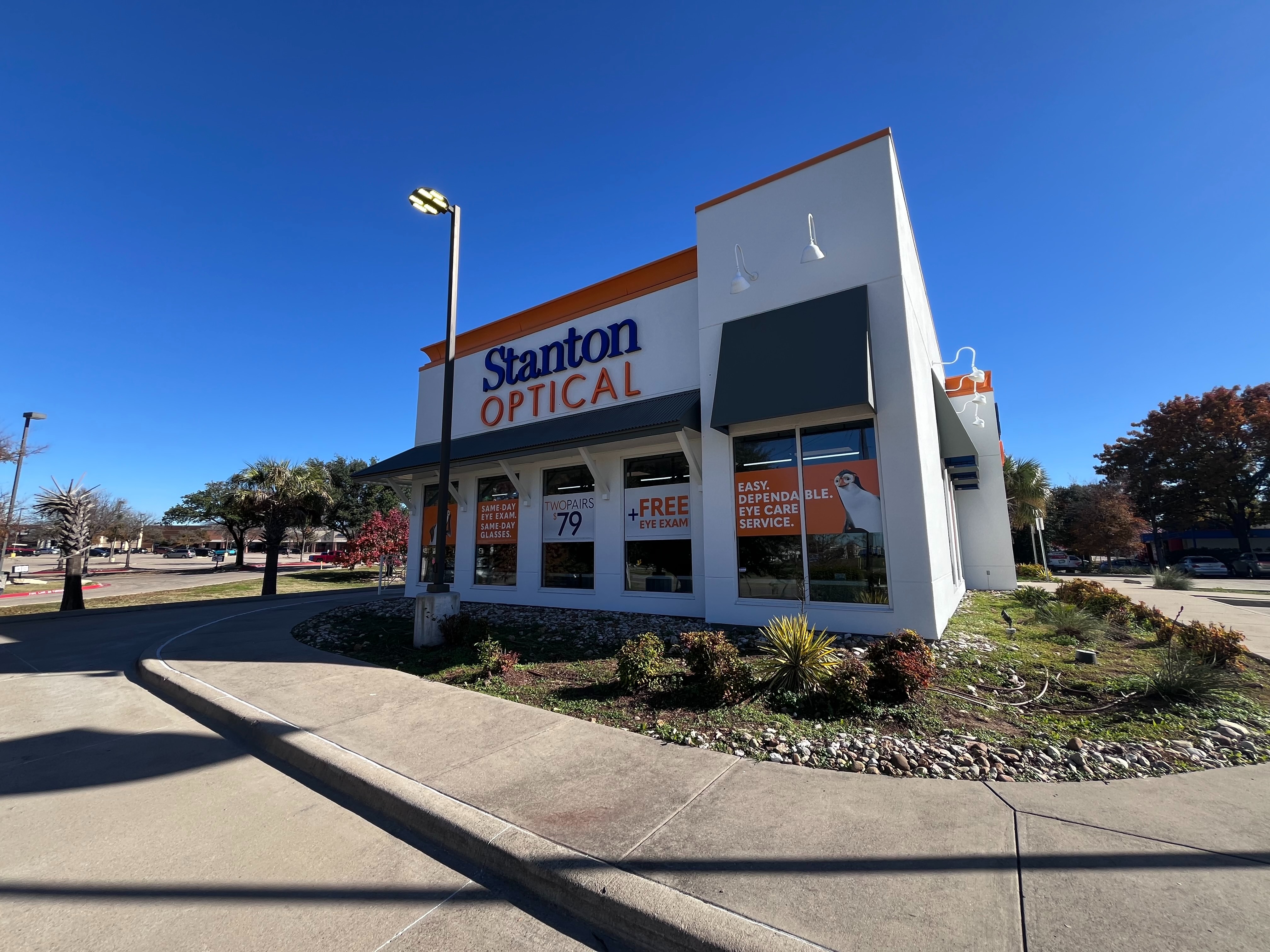 Storefront at Stanton Optical Store Cedar Hill TX 75104