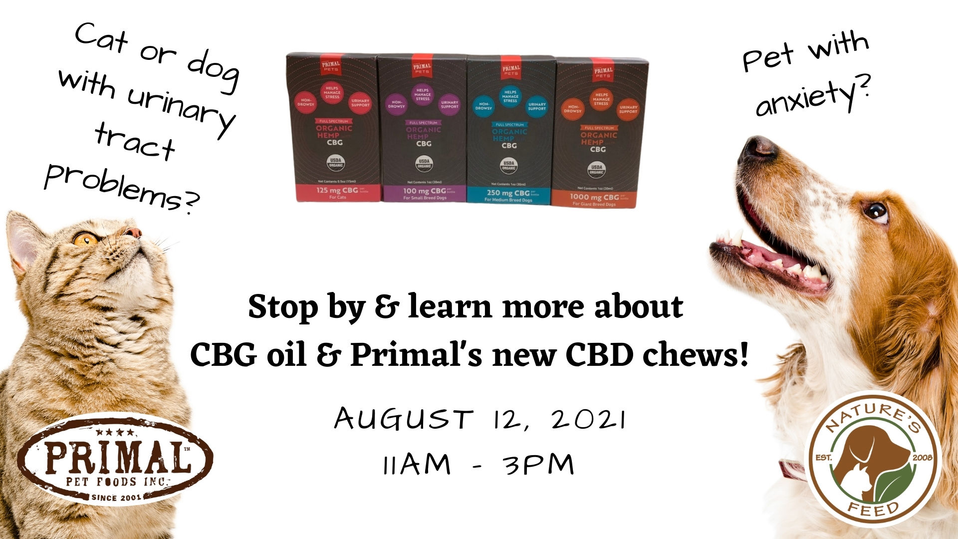 NEW! Primal CBG Oil & CBD Chew InStore Demo Nature's Feed