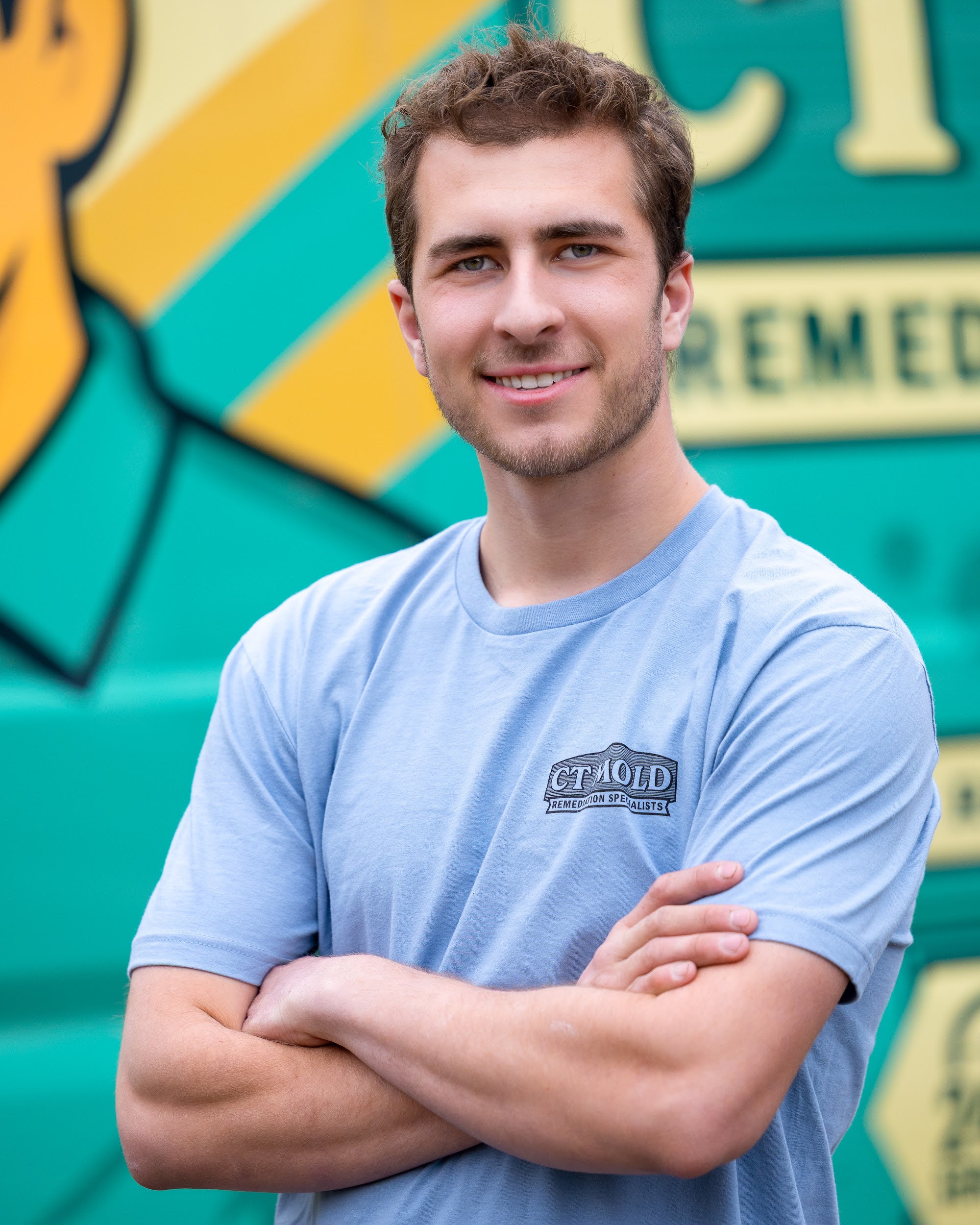 Trey Chometa, Founder and Lead Inspector, on site for CT Mold Remediation Specialists. 
