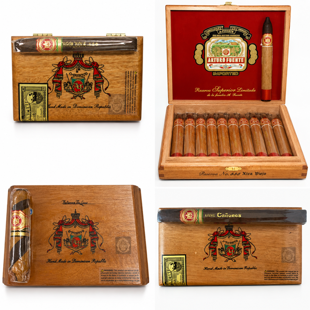 Discover the Arturo Fuente Reserva No. 888 Extra Viejo premium cigar gift box, handcrafted in the Dominican Republic. A perfect choice for cigar enthusiasts, collectors, and special occasions.
