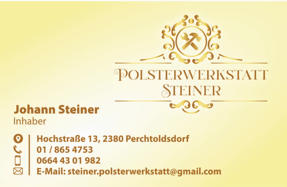 Polsterwerkstatt Steiner, Hochstraße 13 in Perchtoldsdorf