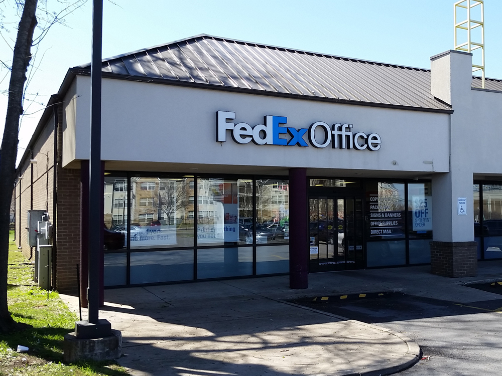 Exterior photo of FedEx Office location at 2828 E 11th St\t Print quickly and easily in the self-ser FedEx Office Print & Ship Center Tulsa (918)584-2774