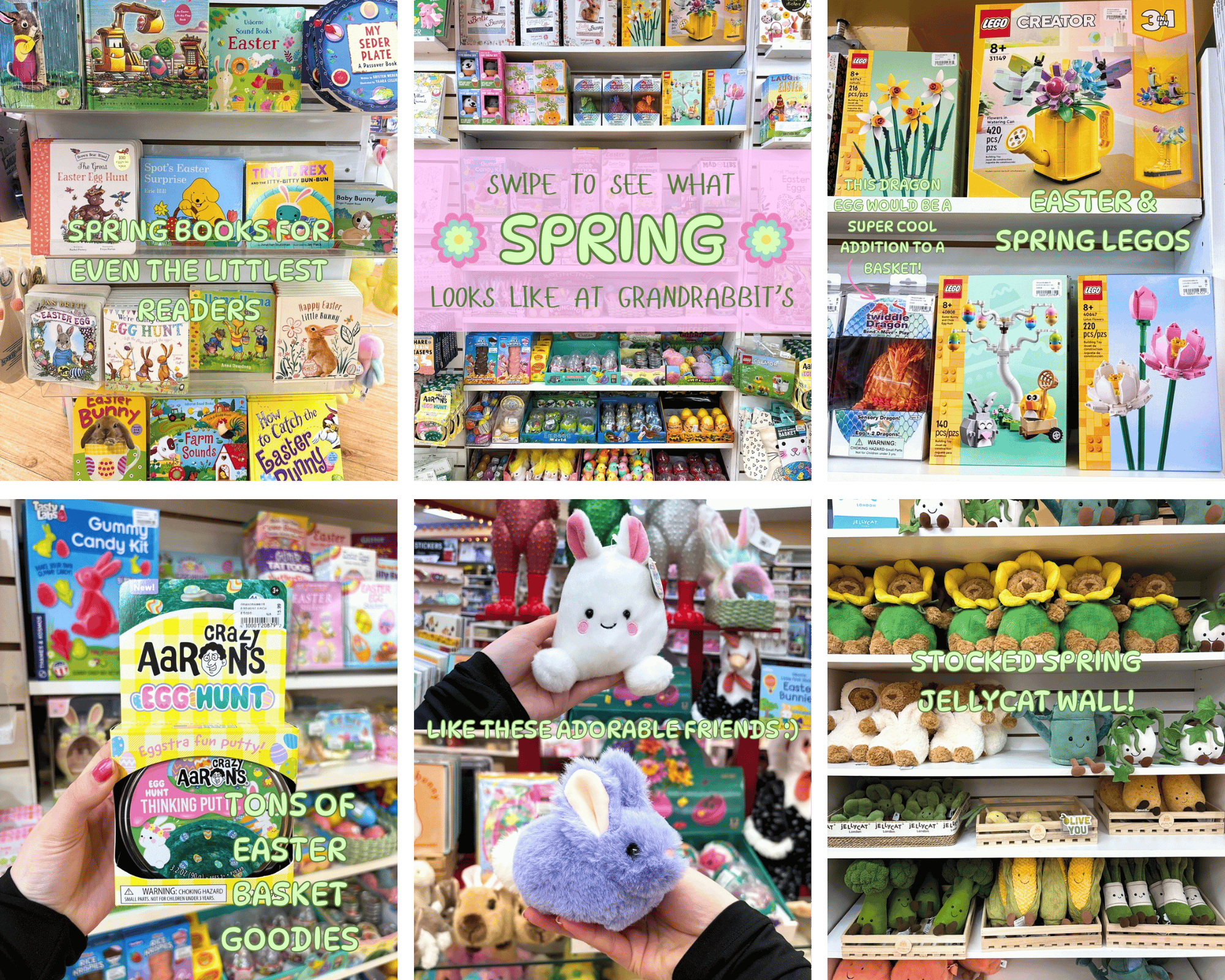 The first official day of Spring is this upcoming Friday- are you ready? ????☀️
We sure are! Grandrabbit's is here to help with easter baskets, spring outdoor toys, and whatever else spring calls for ????????