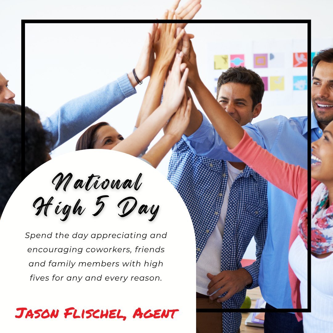 It’s National High 5 Day! Today is all about appreciating and encouraging the people around us - coworkers, friends, family!