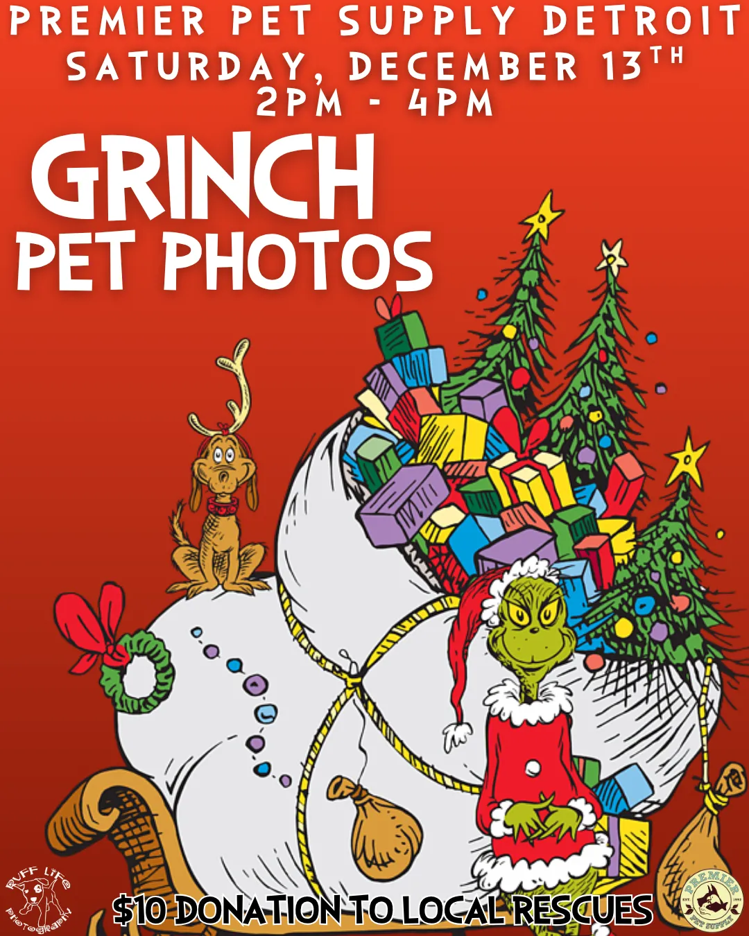 Image of Local Pet Event GRINCH PHOTOS W/ RUFF LIFE PHOTOGRAPHY | DETROIT Nearby