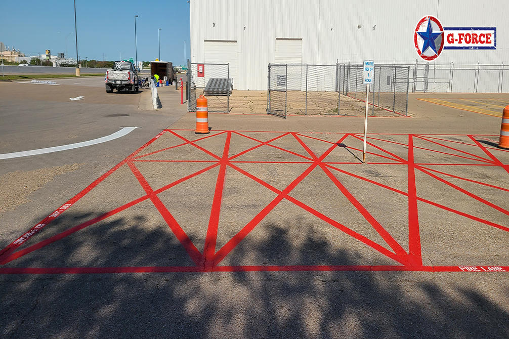 Parking lot line striping Central Texas TX