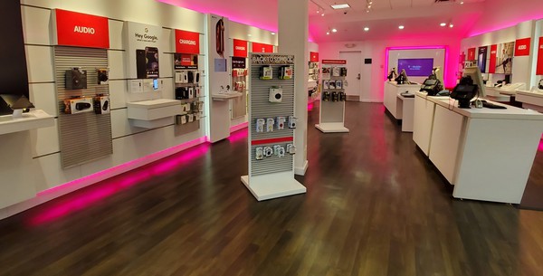 Interior photo of T-Mobile Store at Oakwood Mall 3, Eau Claire, WI
