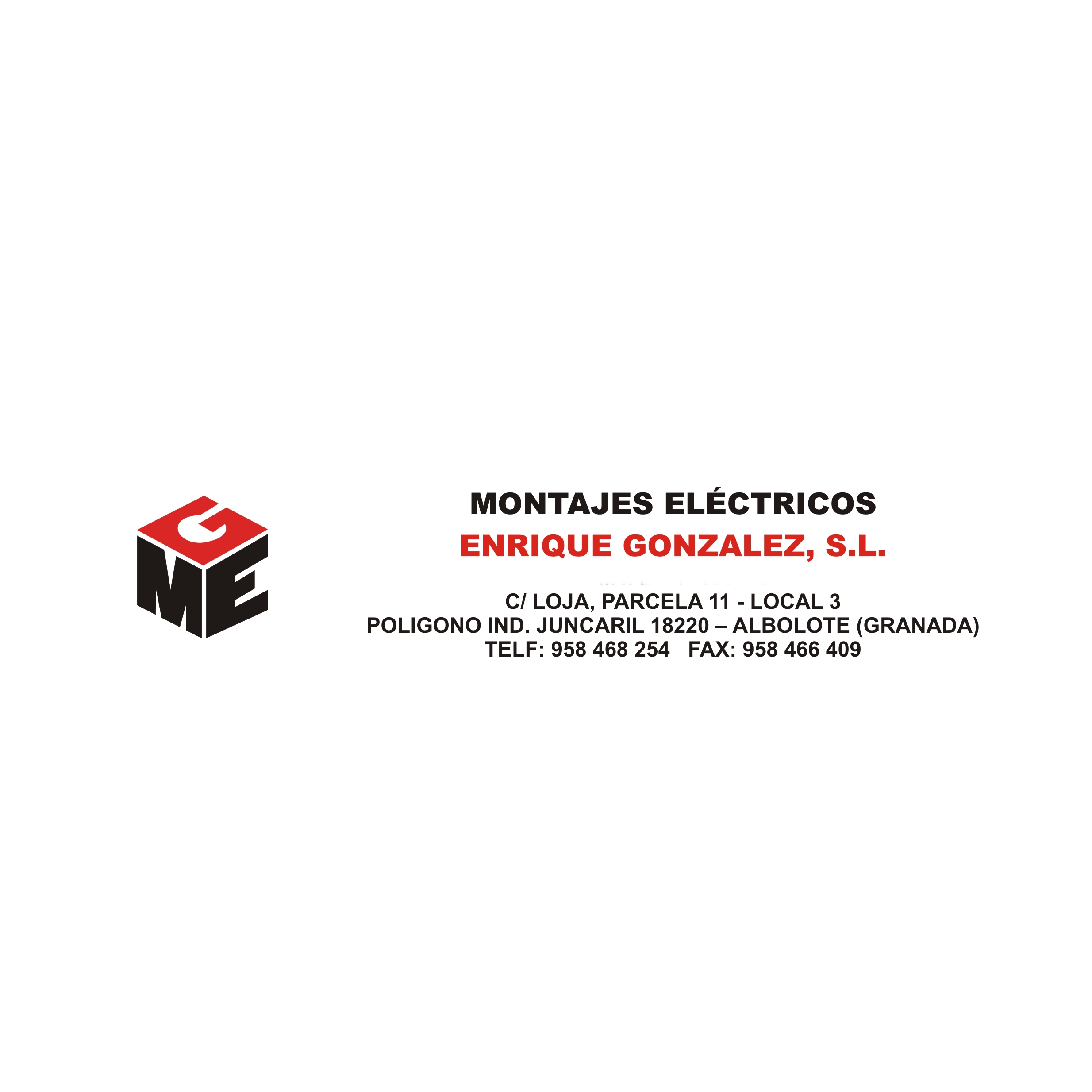 Montajes Eléctricos Enrique González Logo