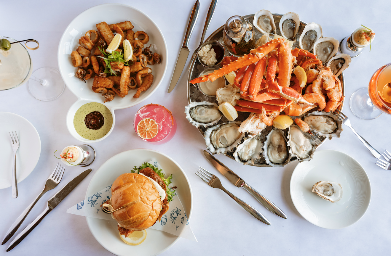 Table with dishes from 2025 Spring Menu