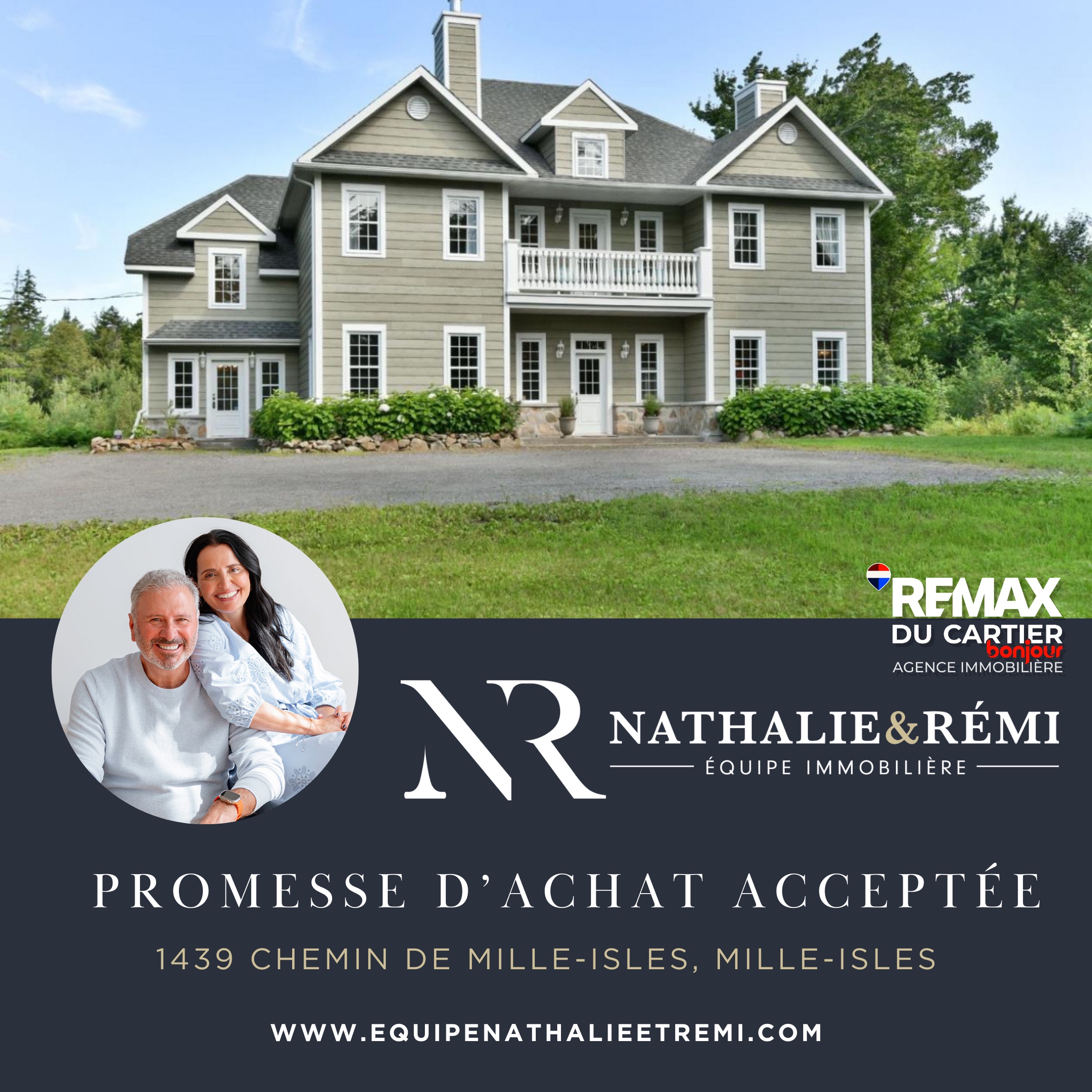 Images Nathalie Plante et Rémi Tremblay, RE/MAX Du Cartier Bonjour - Courtiers immobiliers inc. agréés, DA. Saint-Sauveur