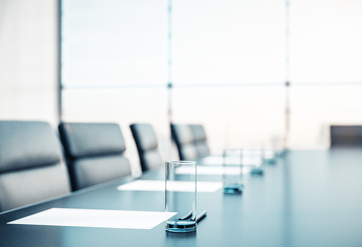 A beautiful boardroom.