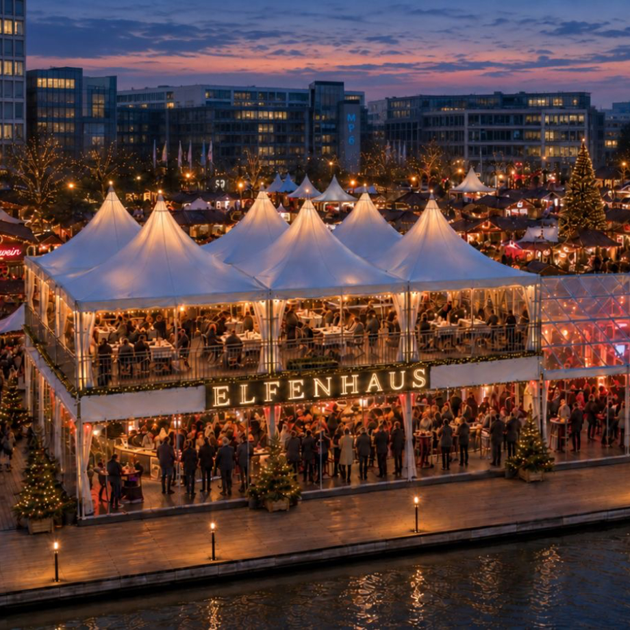 Santas Weihnachtsmarkt im MediaPark, Im Mediapark in Köln