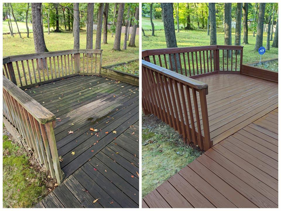 Deck Cleaning, Sanding, Repair, Staining