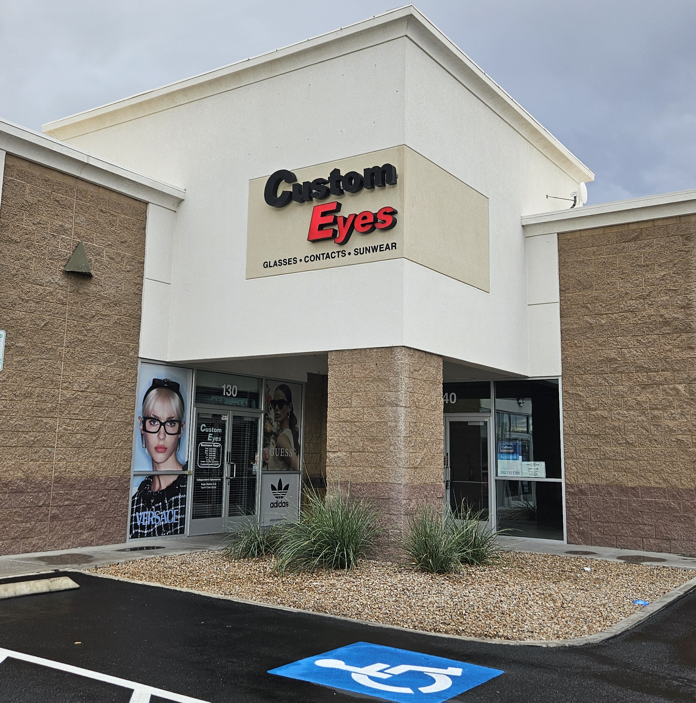 Image of Store front and of Custom Eyes, located at 175 N Stephanie St Ste 130, Henderson, NV 89074