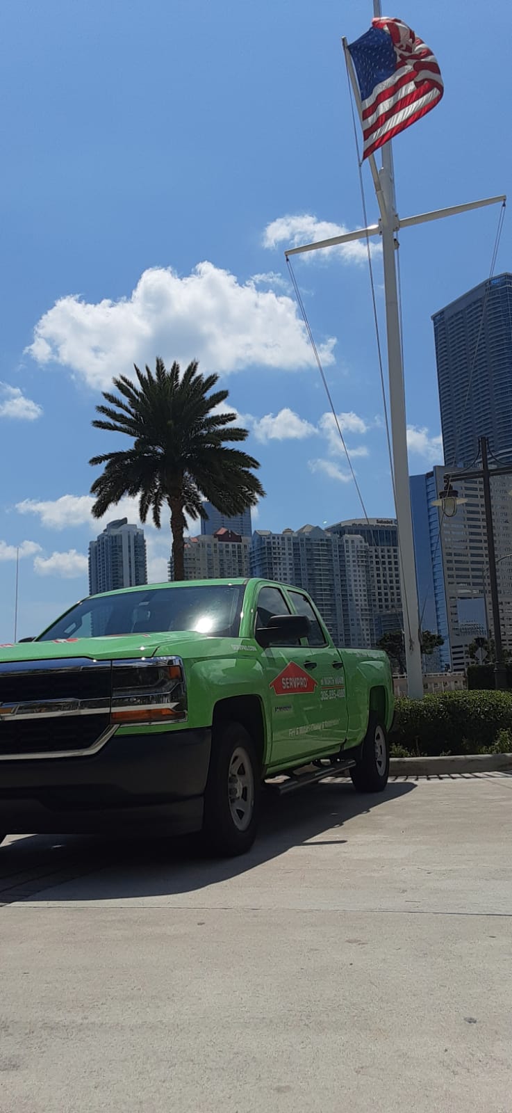 When you see the bright green trucks, you know it's us!