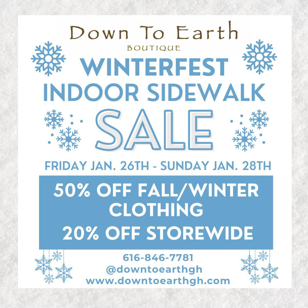 Don’t miss out on this chance to upgrade your winter wardrobe at unbeatable prices! 🛍 This Friday-Sunday we have a whopping 50% off of all of our fall/winter clothing! And that’s not all - we have 20% off storewide for the weekend! It’s the perfect opportunity to grab the cozy essentials you’ve had your eye on this season.