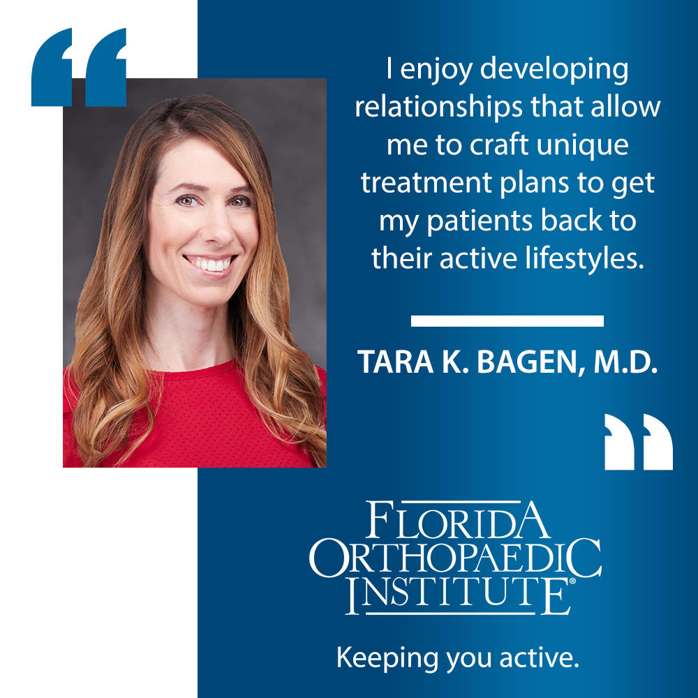 Dr. Bagen physician at Florida Orthopedic Institute