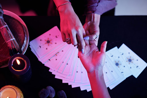 A Palm Reading looks at your past, present, and future by taking an in-depth look at your life line. This reading will tell you about your love life, family, marriage, how many children you're going to have, career, and finances.
